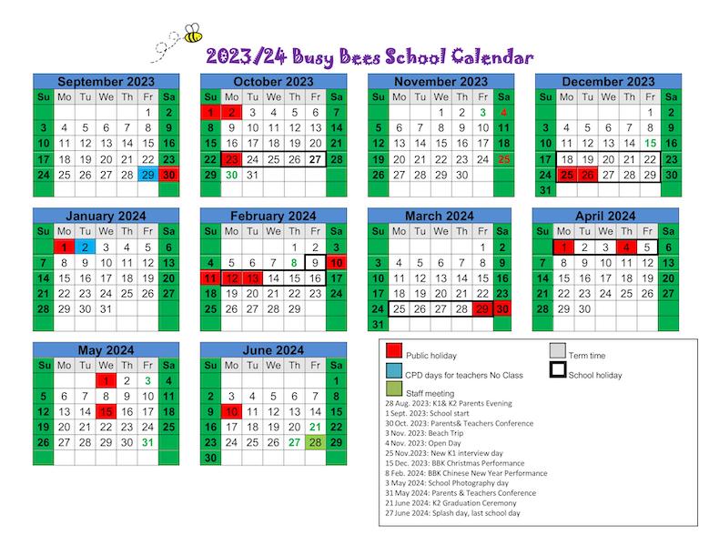 BBK calendar 2023-2024