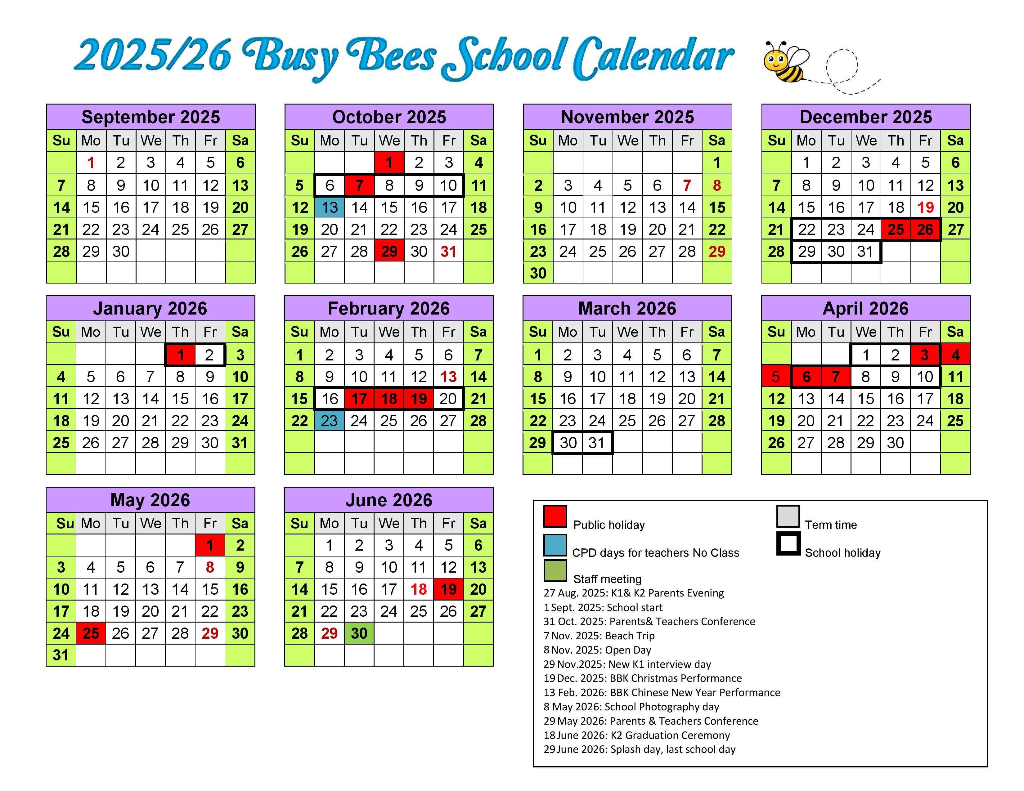 BBK
                        calendar 2024-2025